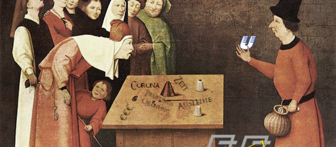 Frei nach Hieronymus Bosch: Der Gaukler (um 1502). Quelle: Wikipedia Commons.